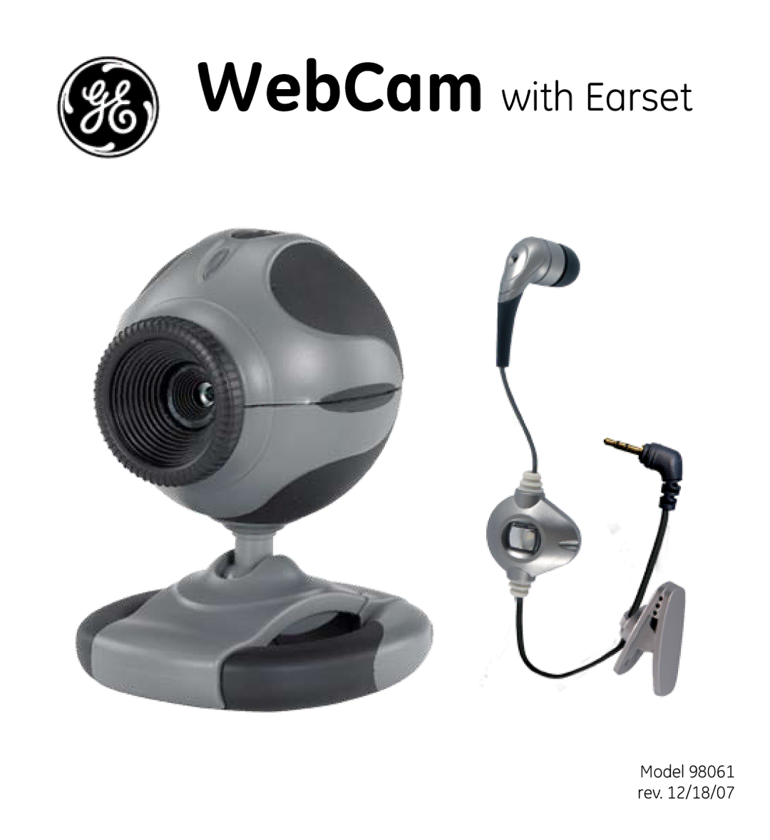 GE 98061 manual WebCam with Earset 