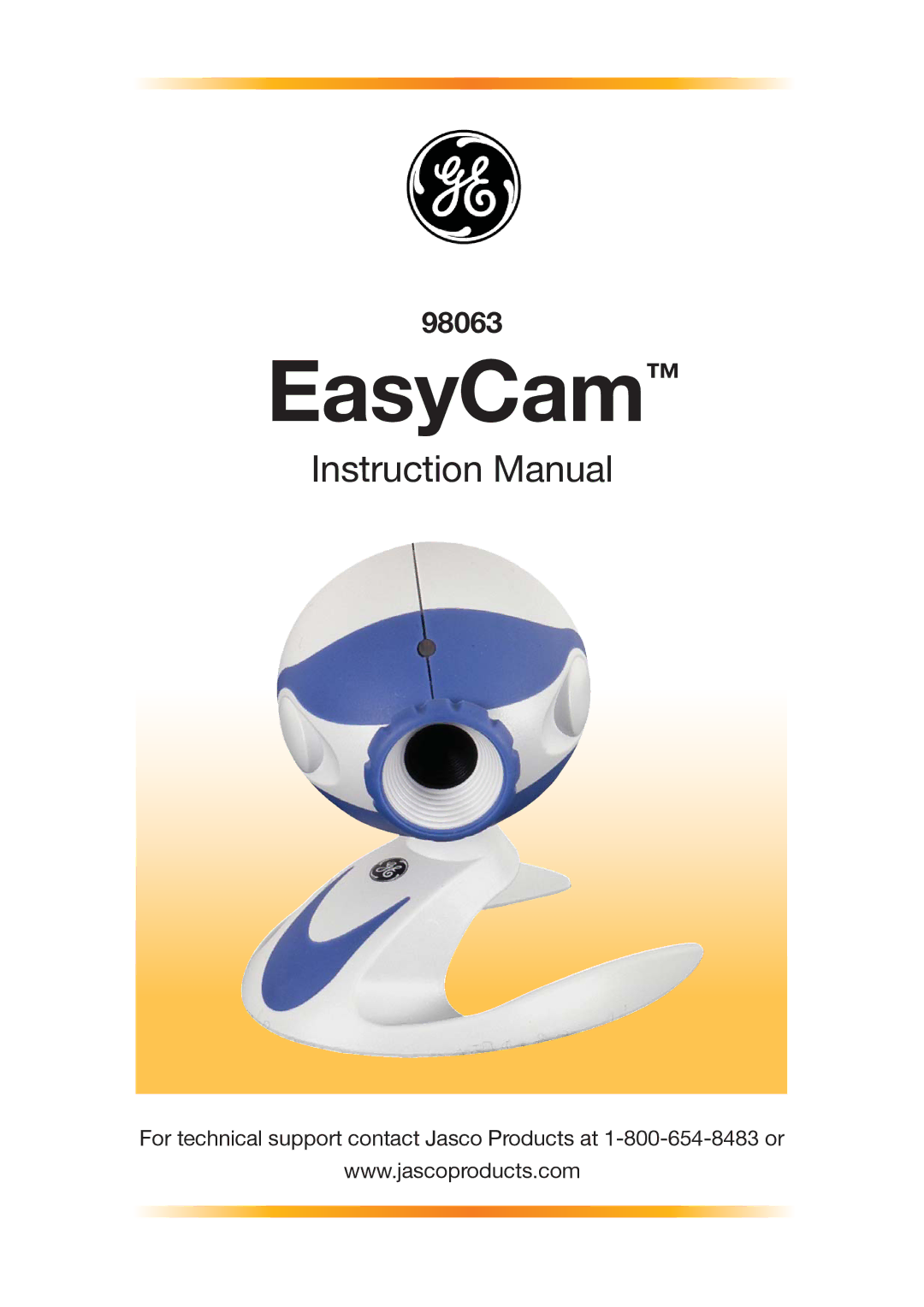 GE 98063 instruction manual EasyCam 