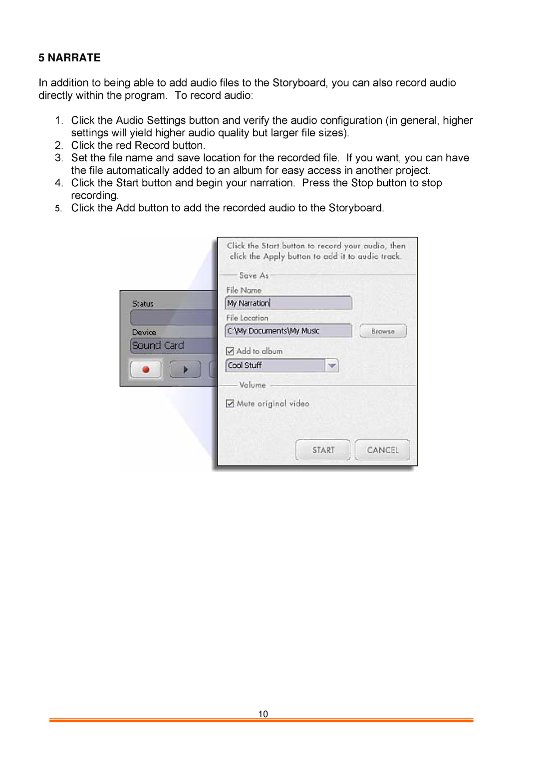 GE 98063 instruction manual Narrate 