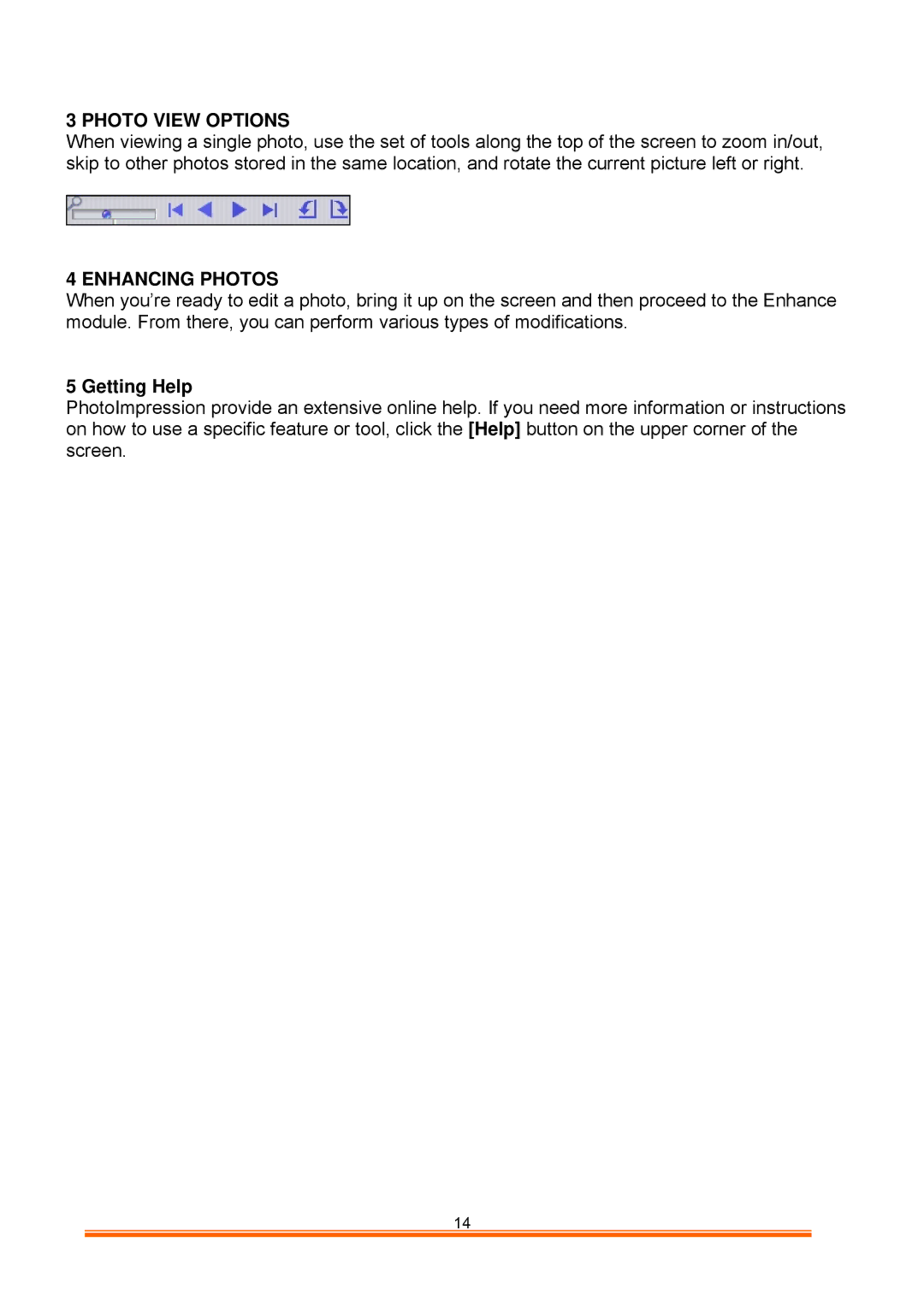 GE 98063 instruction manual Photo View Options, Enhancing Photos 