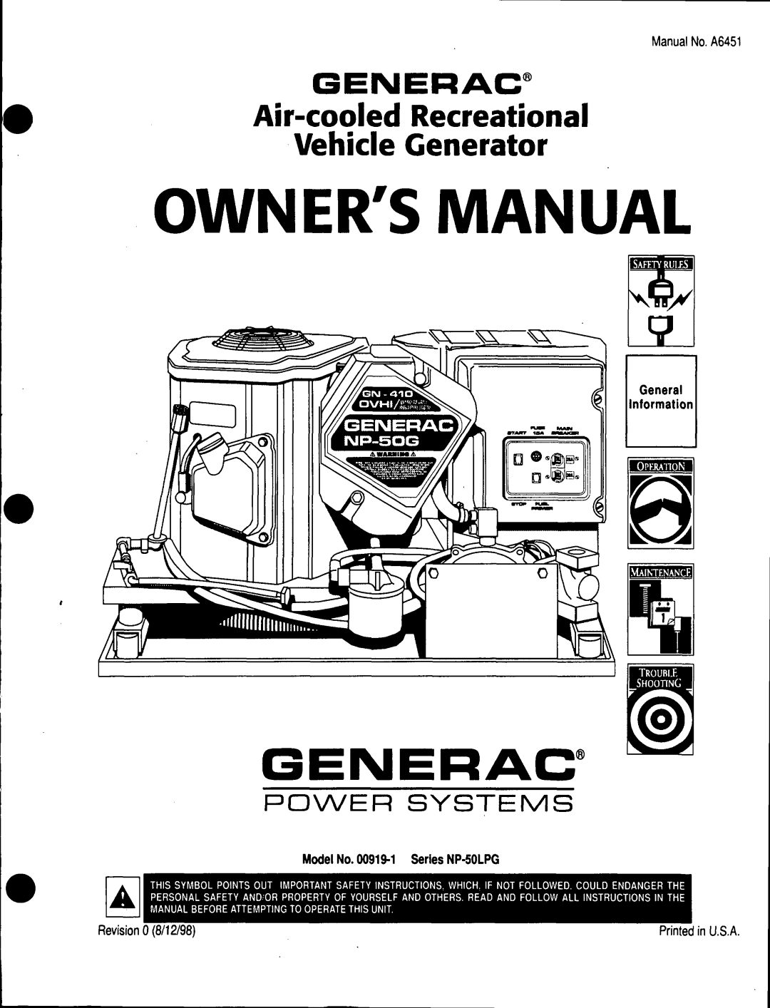 GE A-6451 manual 