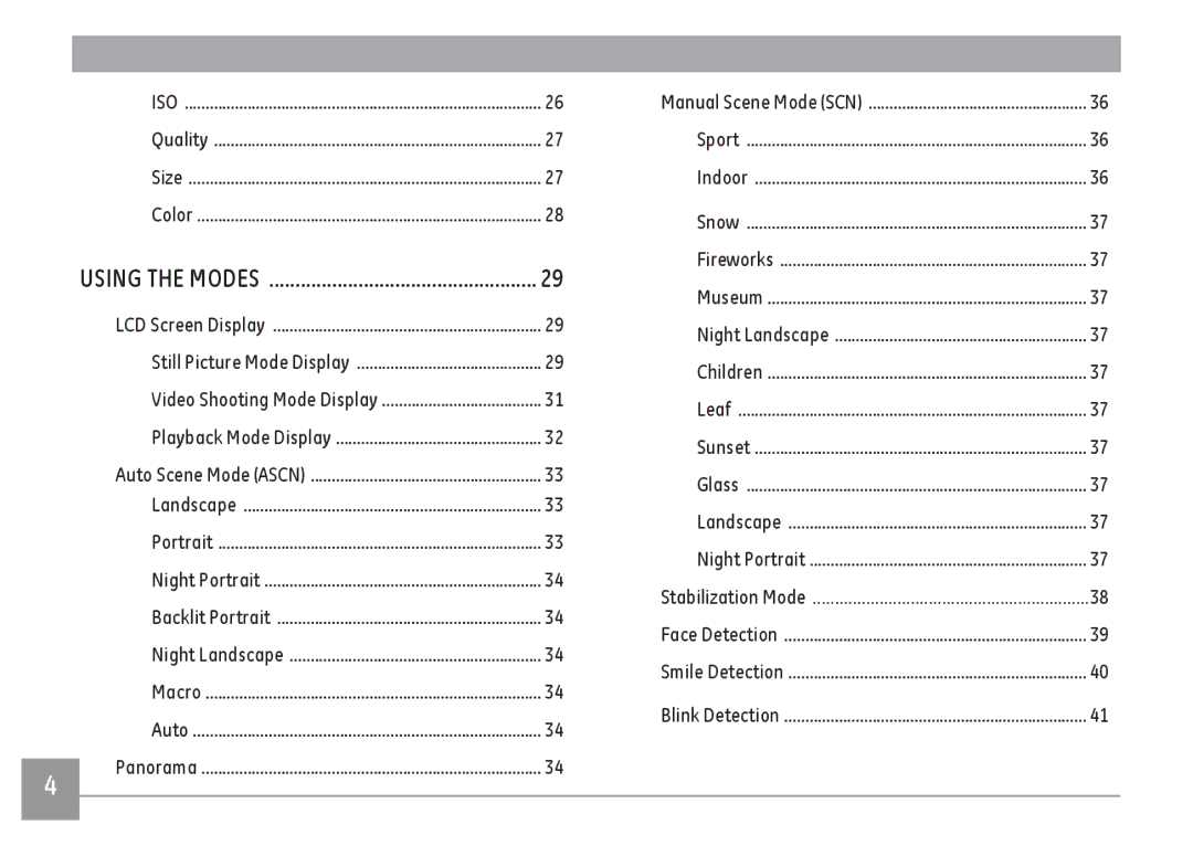 GE A Series : A1255, A1455-SL user manual Video Shooting Mode Display 