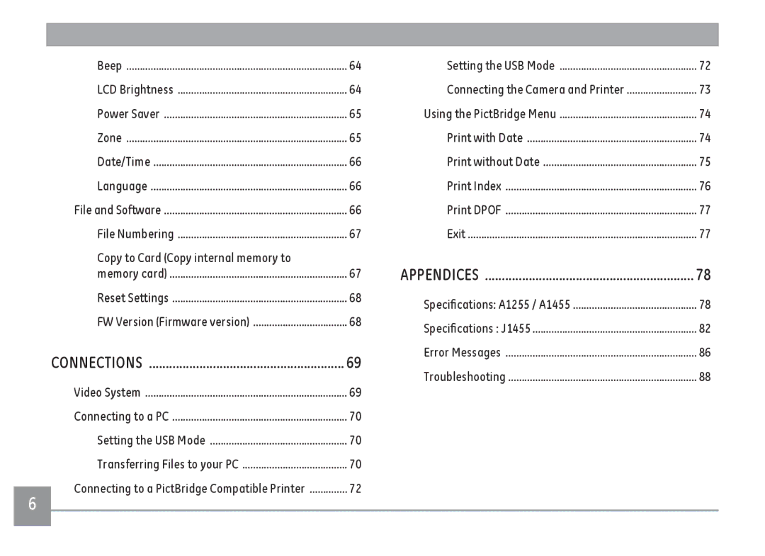 GE A Series : A1255, A1455-SL user manual Copy to Card Copy internal memory to 