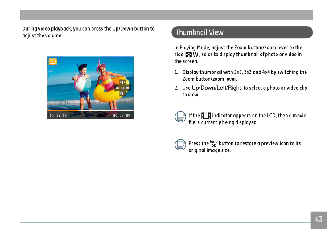 GE A1455SL, A1455RD, A1455BK user manual Thumbnail View 