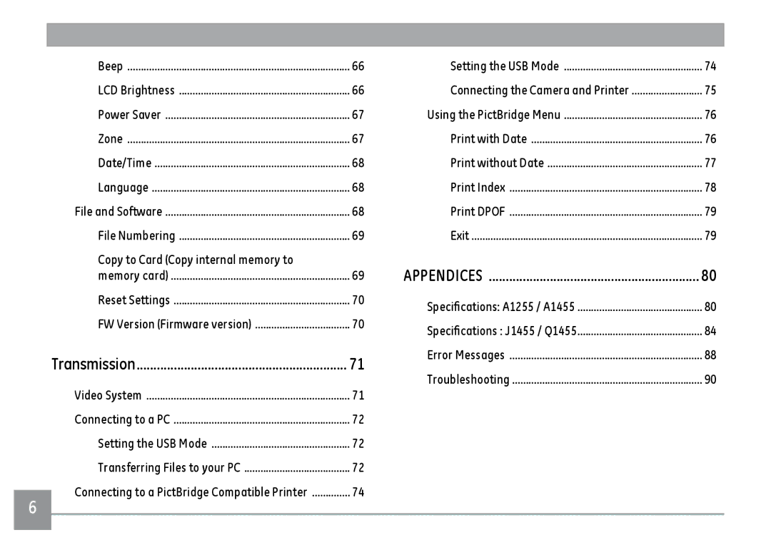 GE A1455RD, A1455SL, A1455BK user manual Copy to Card Copy internal memory to, Connecting the Camera and Printer 