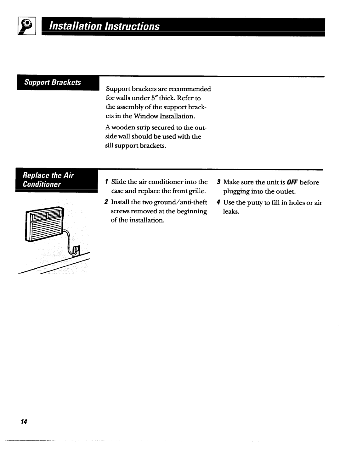 GE ABN12 operating instructions 