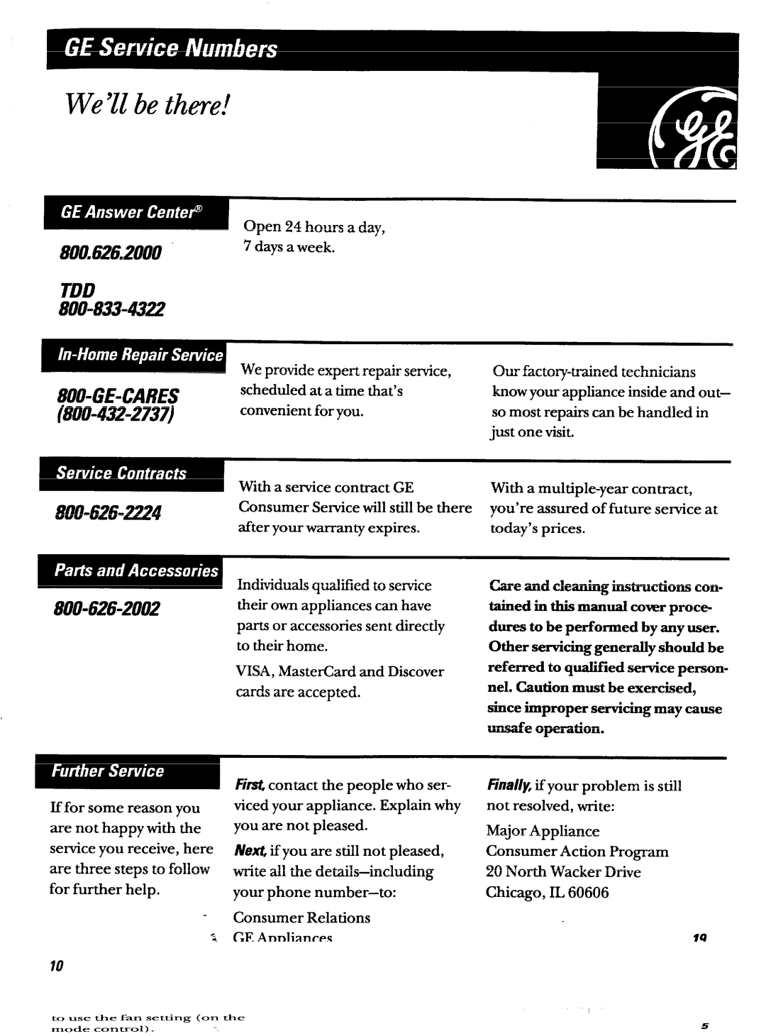 GE ABN12 operating instructions Tdd Ge-Cares, North Wacker Drive Chicago, IL 