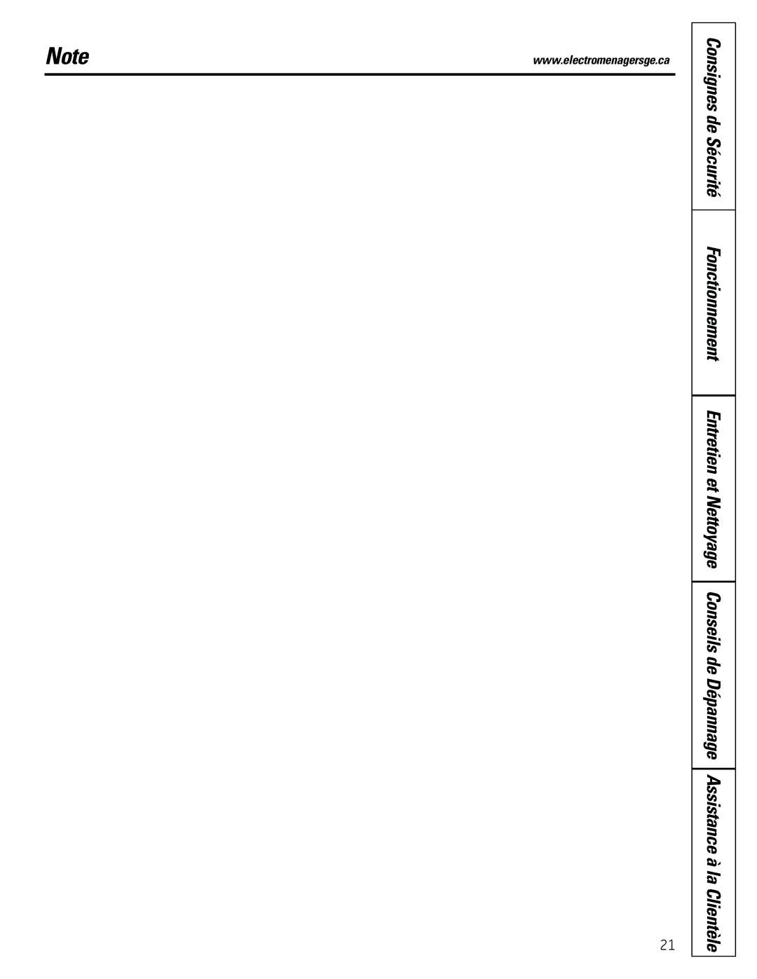 GE ADER65, ADER50, ADER30, ADER40 owner manual Conseils de Dépannage 