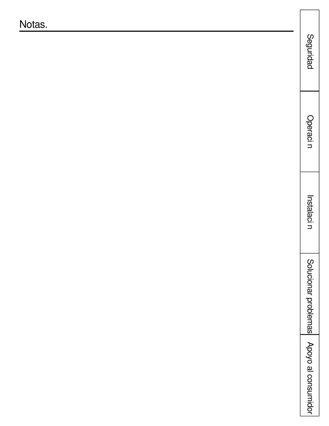 GE AGF14, AGF06, AGF08, AGF12, AGF10 installation instructions Notas 