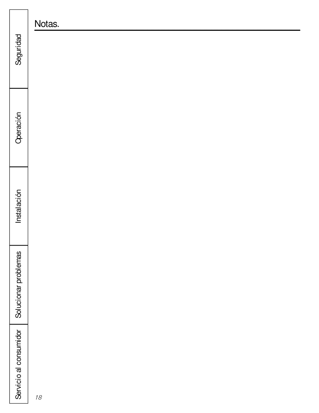 GE AGMO5 installation instructions Notas 