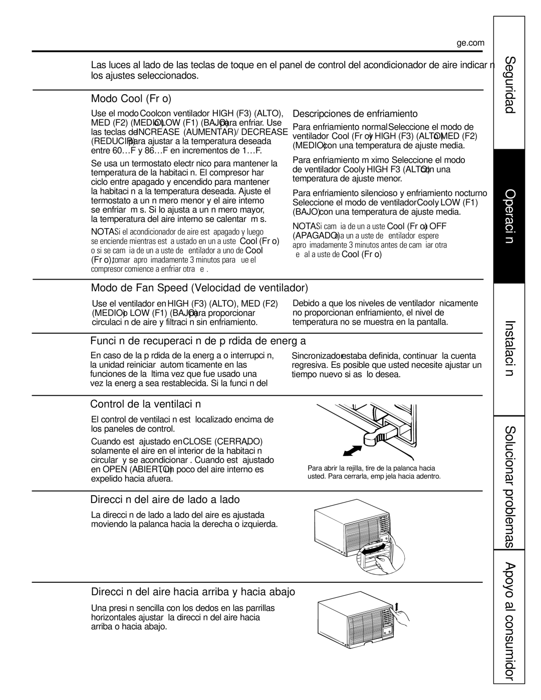 GE AGQ12DK installation instructions Solucionar, Problemas Apoyo al consumidor 