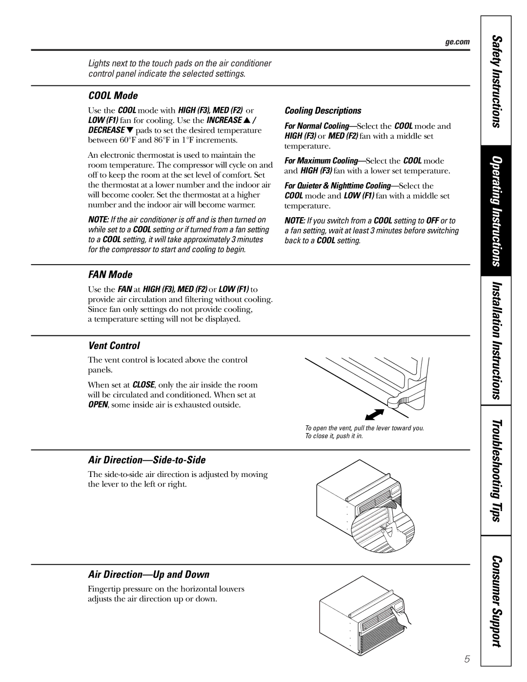 GE AGH18, AGW18 owner manual Safety 