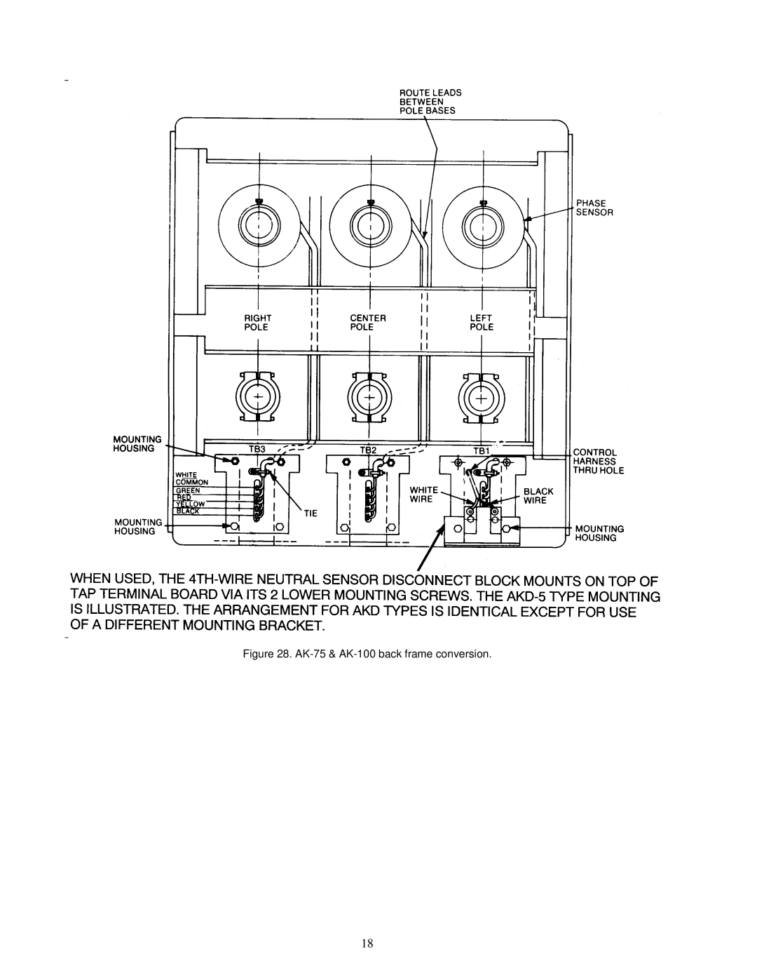 GE AK-50 installation instructions AK-75 & AK-100 back frame conversion 