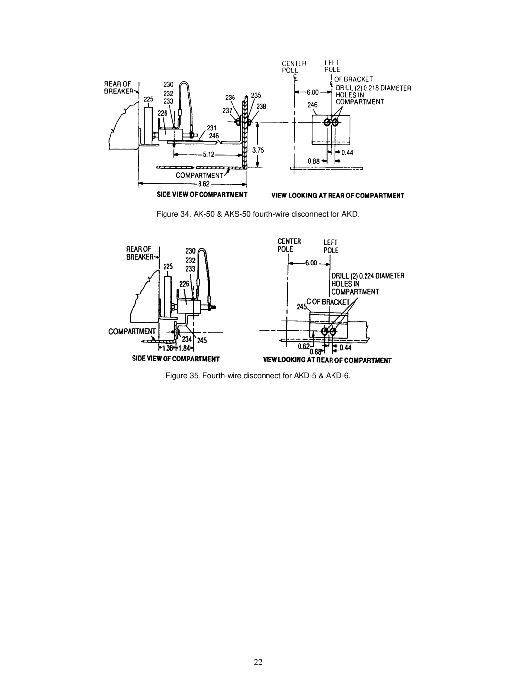 GE AK-50 installation instructions Fourth-wire disconnect for AKD-5 & AKD-6 