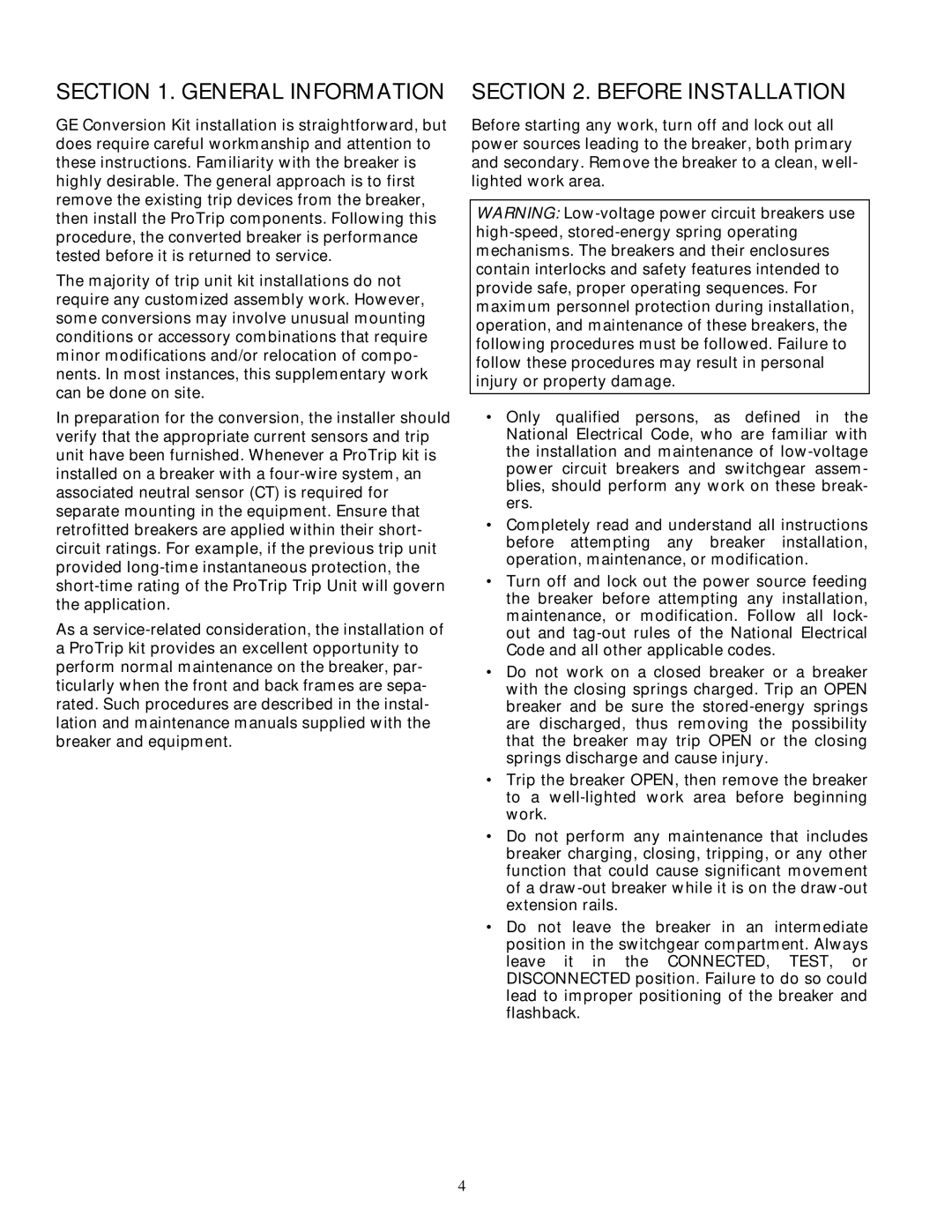 GE AK-50 installation instructions General Information, Before Installation 