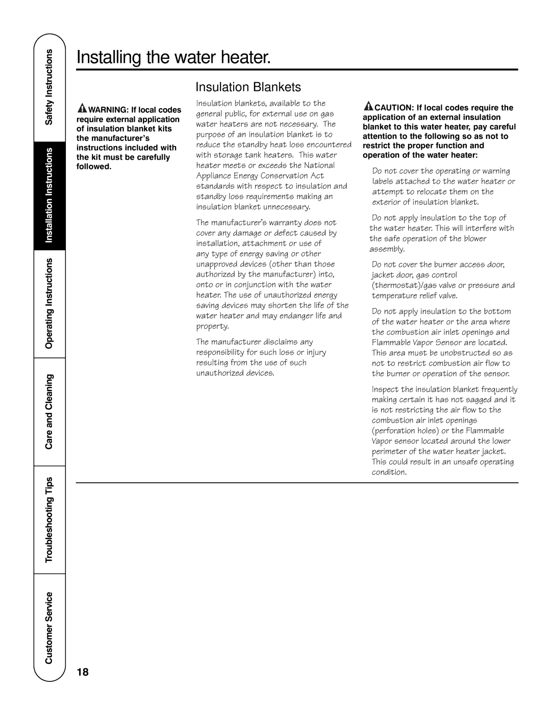 GE AP13787 installation instructions Insulation Blankets 