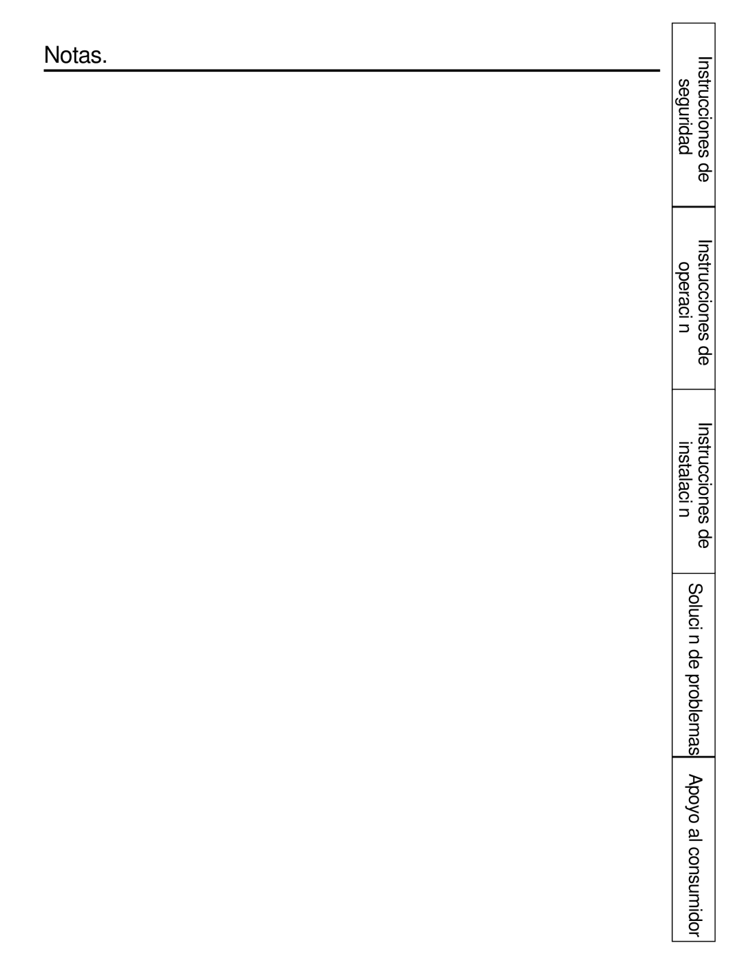 GE ASF24, ASW24, ASW18, ASV24, ASN24, ASM24, ASL24, ASQ24 installation instructions Notas, Instrucciones de Operación Instalación 