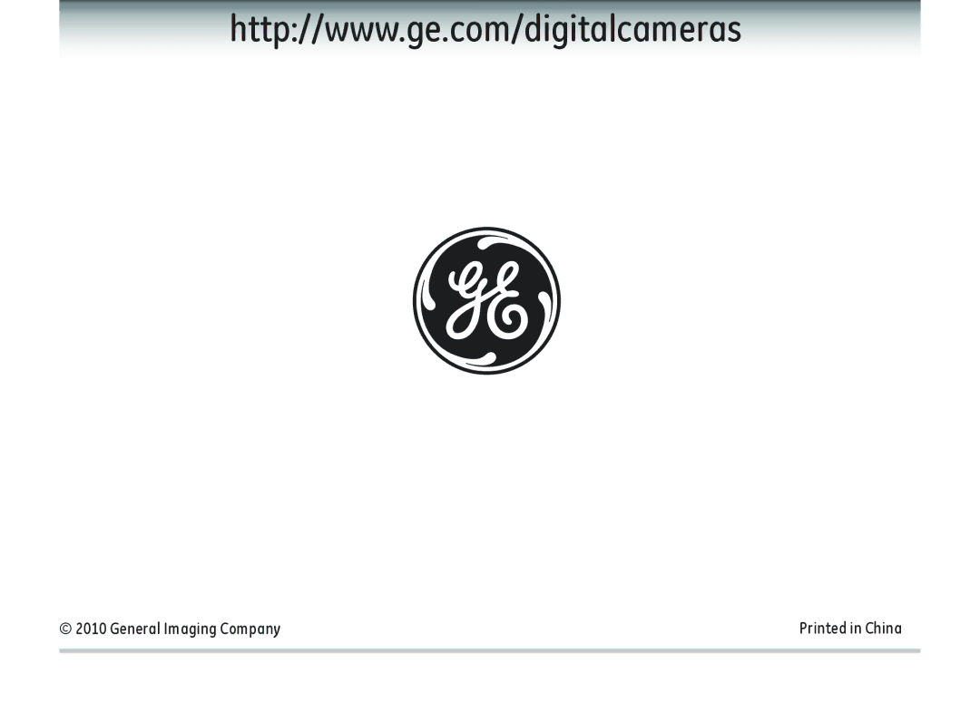 GE C1033, K1030, D1030 user manual General Imaging Company 