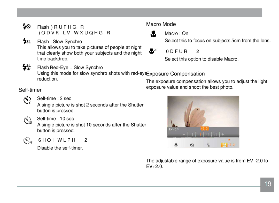 GE C1433SL, C1433RD, ce1433 user manual Self-timer 