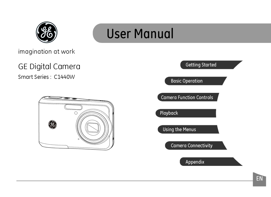 GE C1440WRD, C1440WSL, C1440WBK user manual GE Digital Camera 