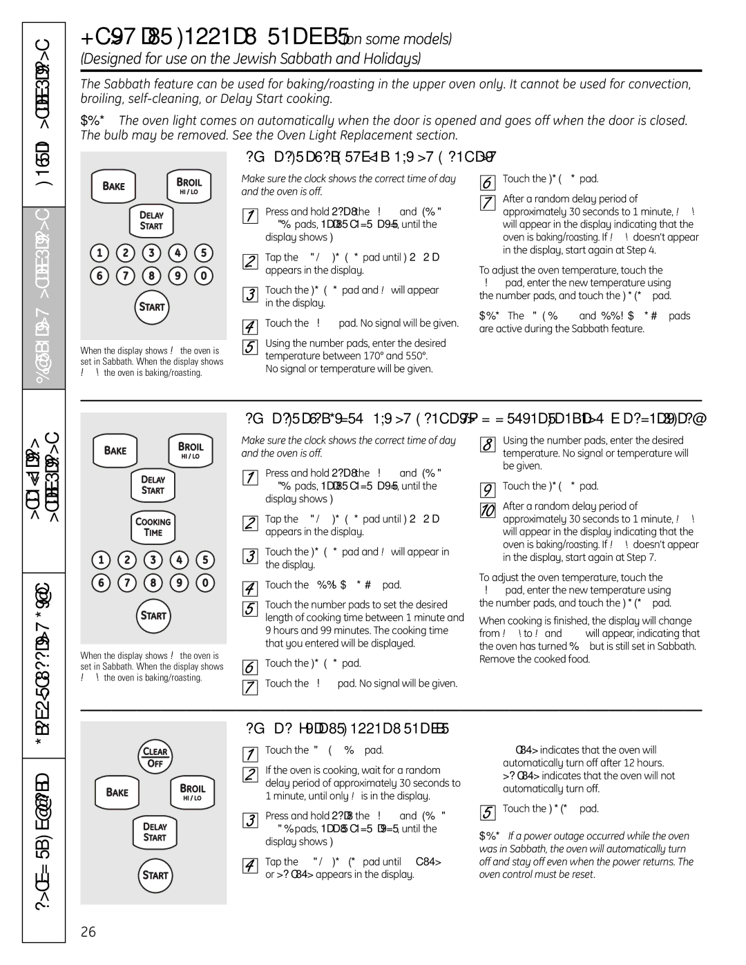 GE 49-85167-1, C2S980, 04-09 JR manual Using the Sabbath Feature.on some models, How to Set for Regular Baking/Roasting 