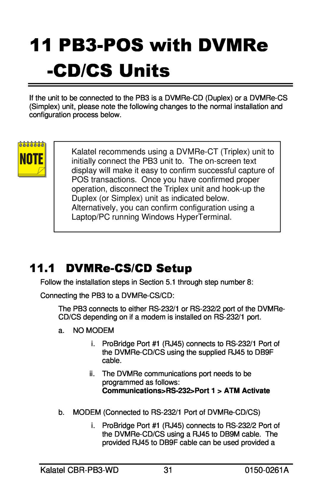 GE CBR-PB3-WD installation manual 11 PB3-POS with DVMRe -CD/CS Units, DVMRe-CS/CD Setup 