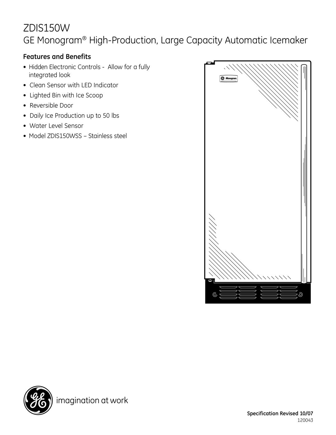 GE CLP-2001 dimensions Features and Benefits 