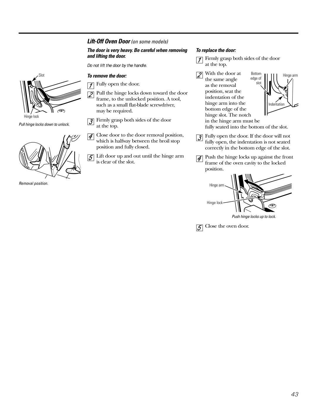 GE Coli Top owner manual Same angle 