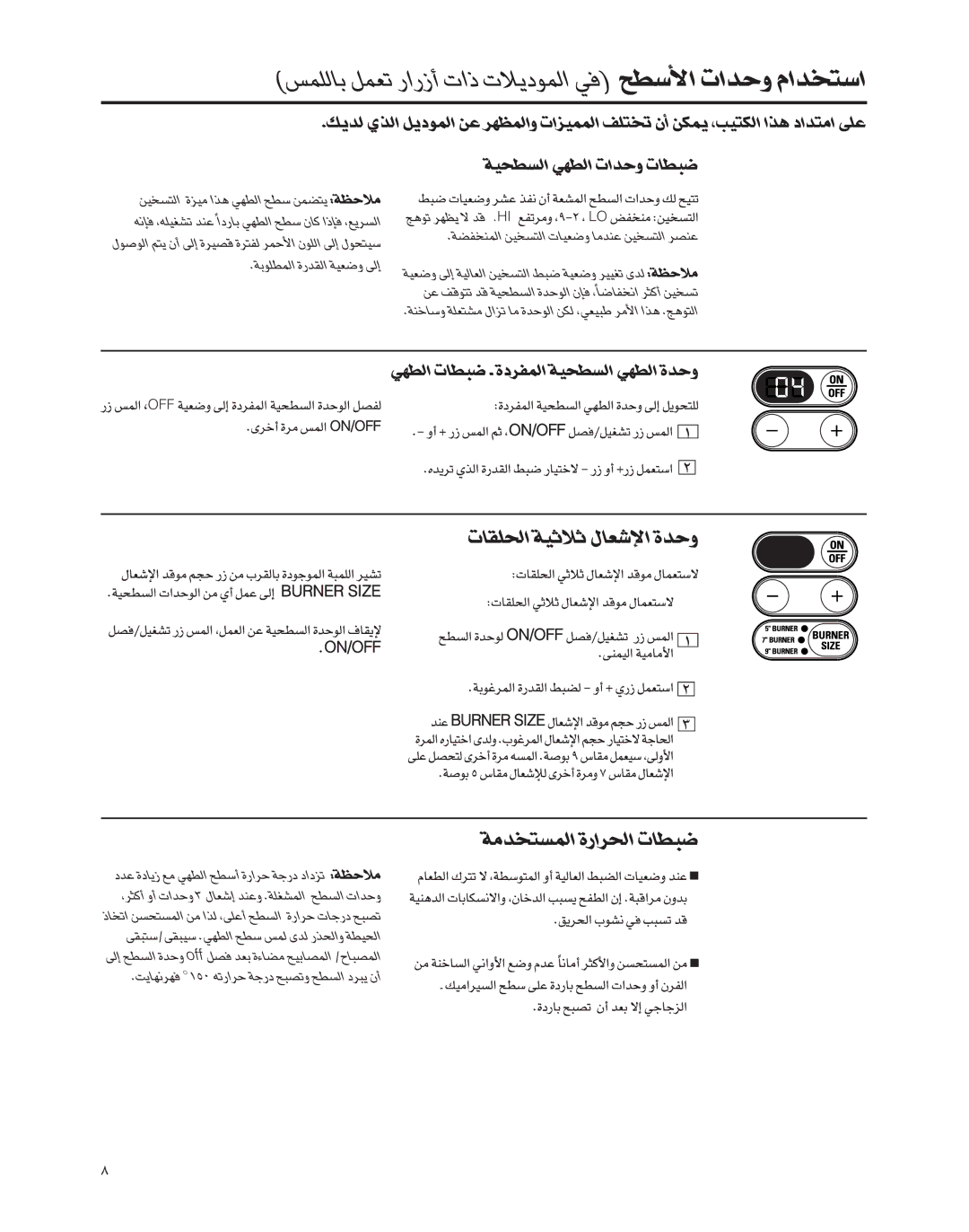 GE Coli Top owner manual ∂jËFOU‹Ëb«‹«∞ºD`«∞LAFW√Ê≤Hc´Ad∞p¢∑O`, ßO∂Iv/ß∑∂Iv.«∞DNw∞LfßD`ODWË«∞c¸∞bÈ 