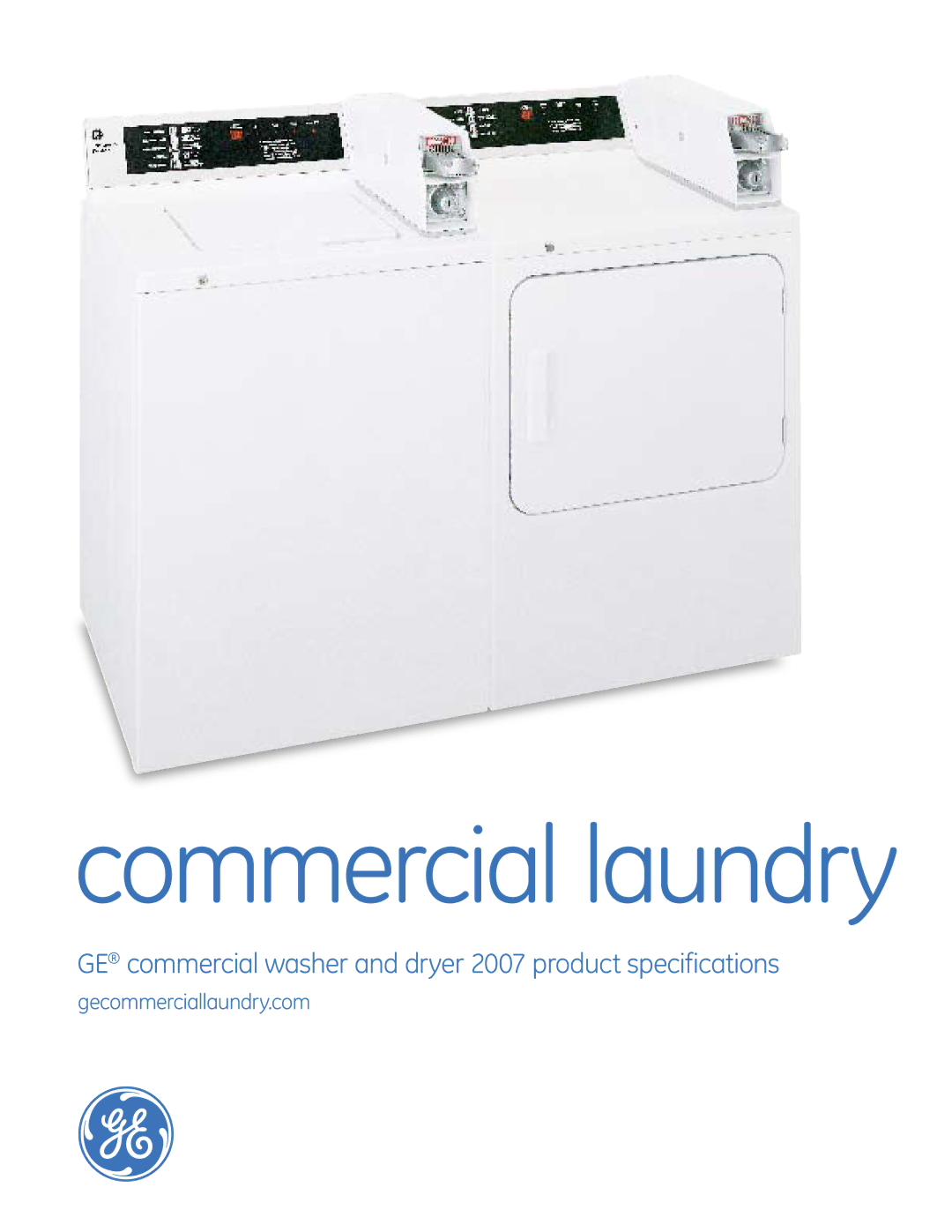 GE commercial washer specifications Commercial laundry 