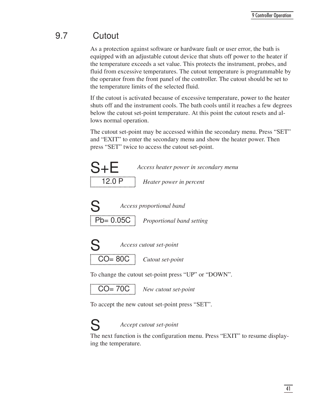 GE CTR 80 manual Cutout, CO= 80C 