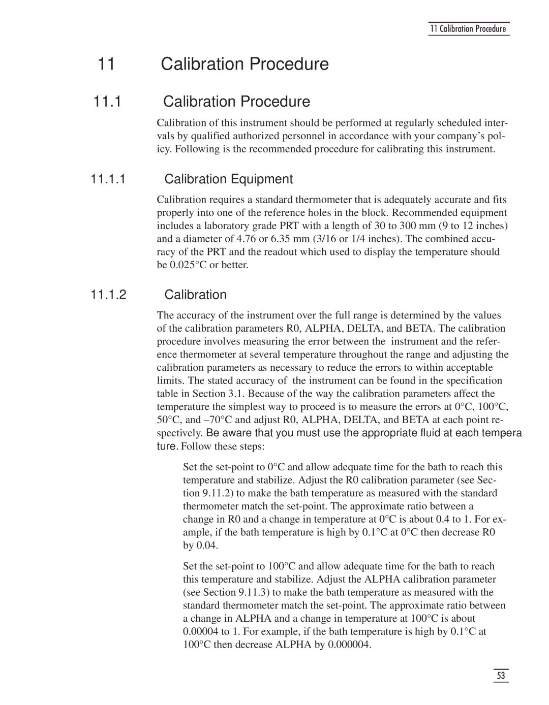 GE CTR 80 manual Calibration Procedure, Calibration Equipment 