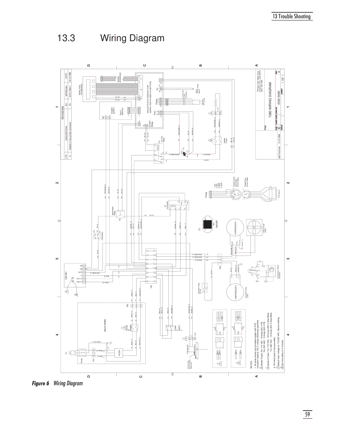 GE CTR 80 manual Wiring Diagram, Revisions 