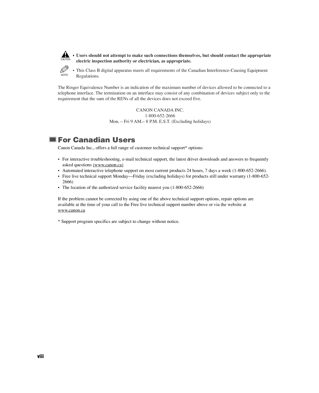 GE D780 manual For Canadian Users 