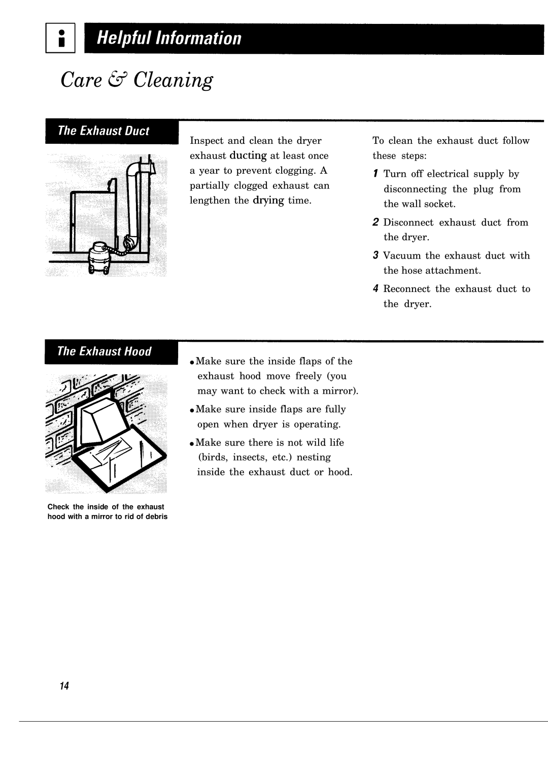 GE DBLR453ET, DBLR453GT operating instructions Care @ Cleaning 