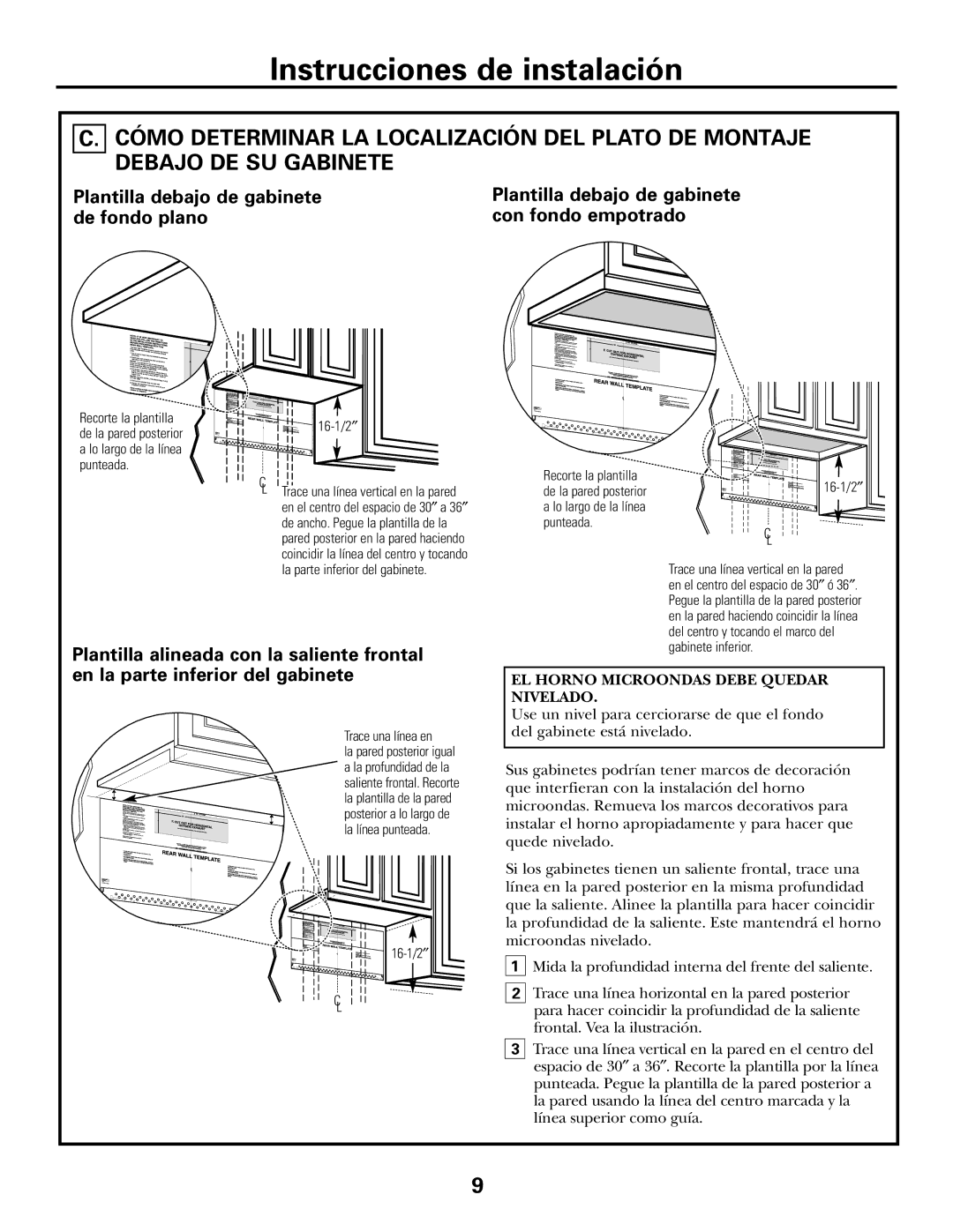 GE 39-40425, DE68-02957A warranty EL Horno Microondas Debe Quedar Nivelado 