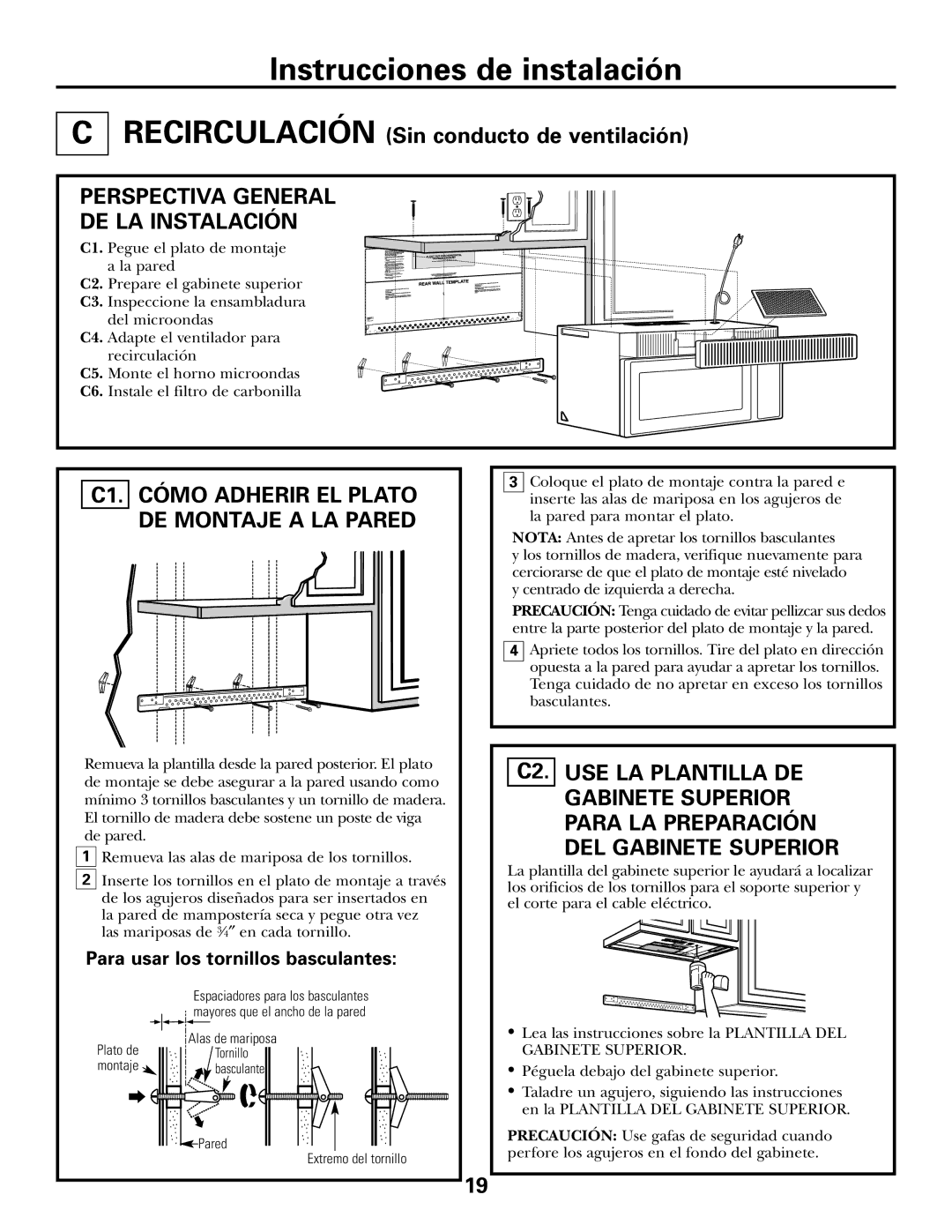 GE 39-40425, DE68-02957A warranty Recirculación Sin conducto de ventilación, Perspectiva General DE LA Instalación 