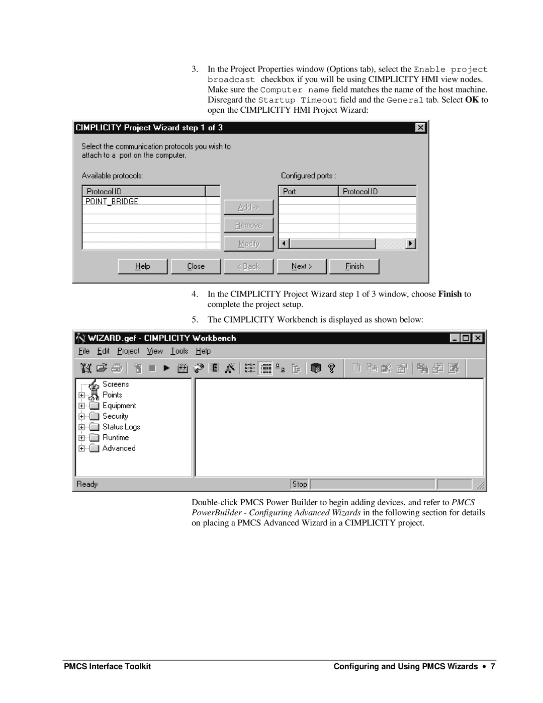 GE DEH-210 manual Pmcs Interface Toolkit Configuring and Using Pmcs Wizards ∙ 