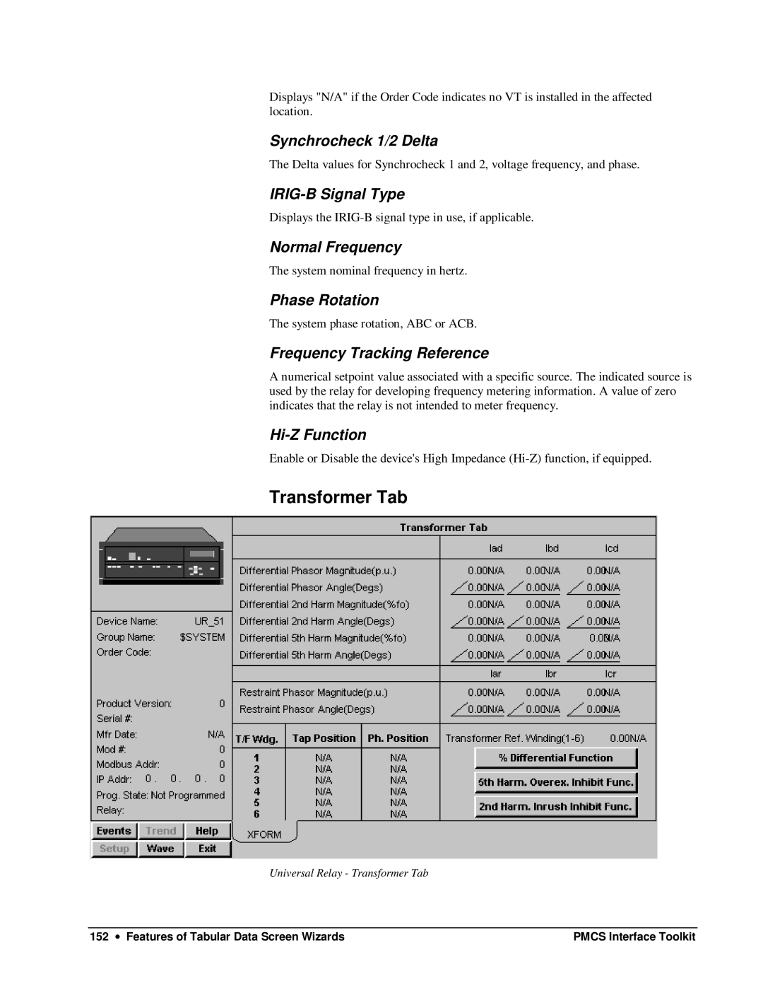 GE DEH-210 manual Transformer Tab 