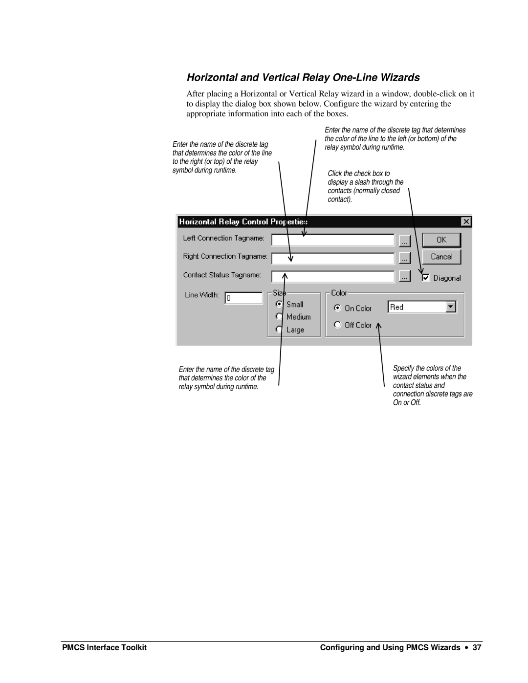 GE DEH-210 manual Horizontal and Vertical Relay One-Line Wizards 