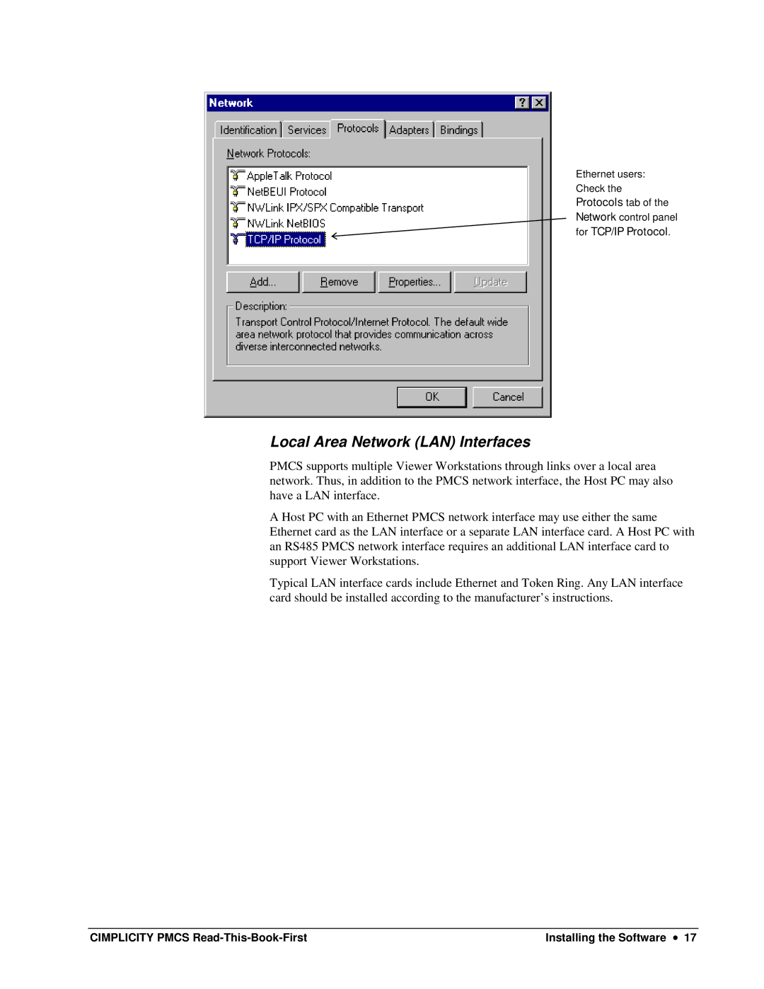 GE DEH-211 manual Local Area Network LAN Interfaces 