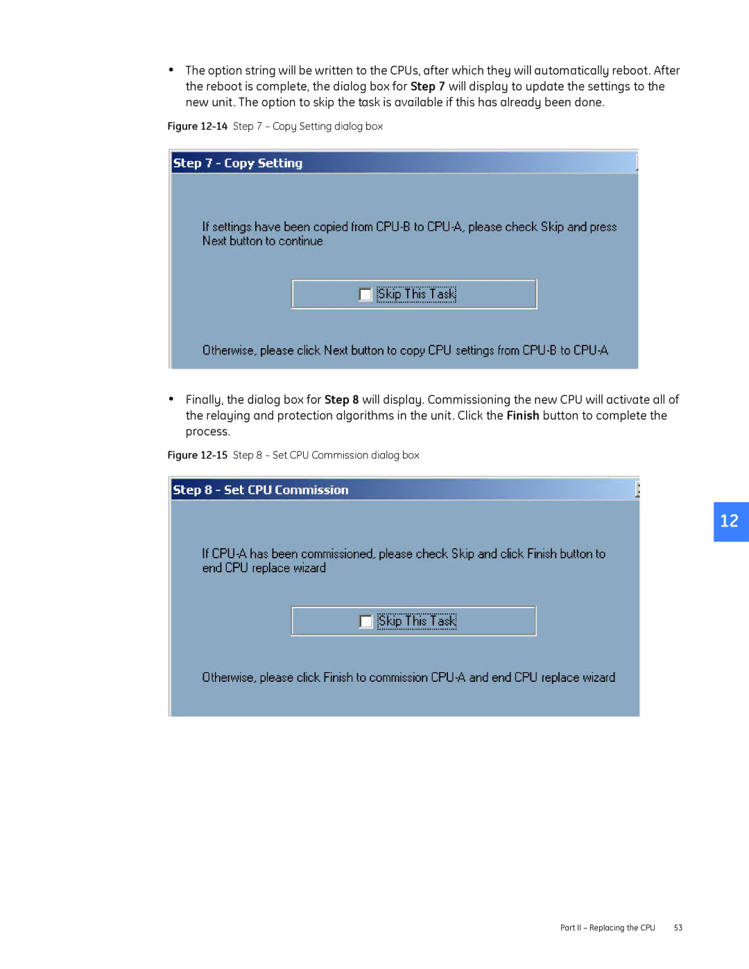 GE DEH-230 manual Copy Setting dialog box 