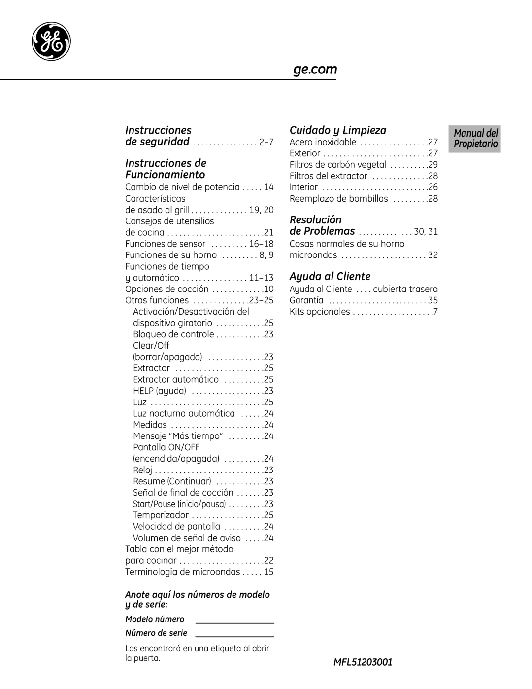 GE DVM1665 manual Instrucciones de Funcionamiento, Cuidado y Limpieza, Resolución, Ayuda al Cliente 