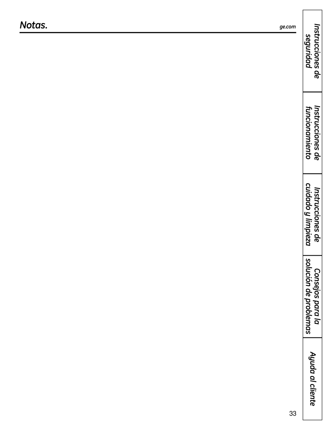 GE DVM1665 manual Notas, Instrucciones de Seguridad 