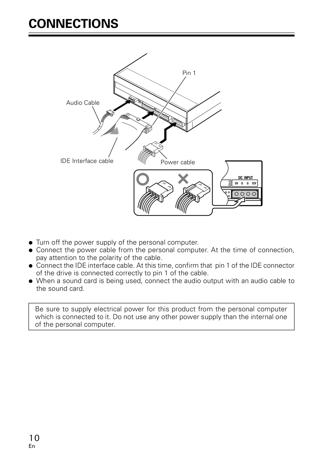 GE DVR-A05 operating instructions Connections 