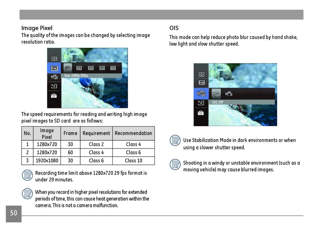 GE E1410SW-CR, E1410SW-BK, E1410SW-CP user manual Image Pixel 