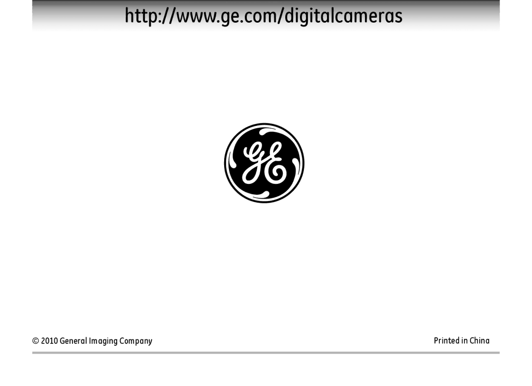 GE E148OW, E1480WSL, E1480W-SL, E1480WRD user manual General Imaging Company 