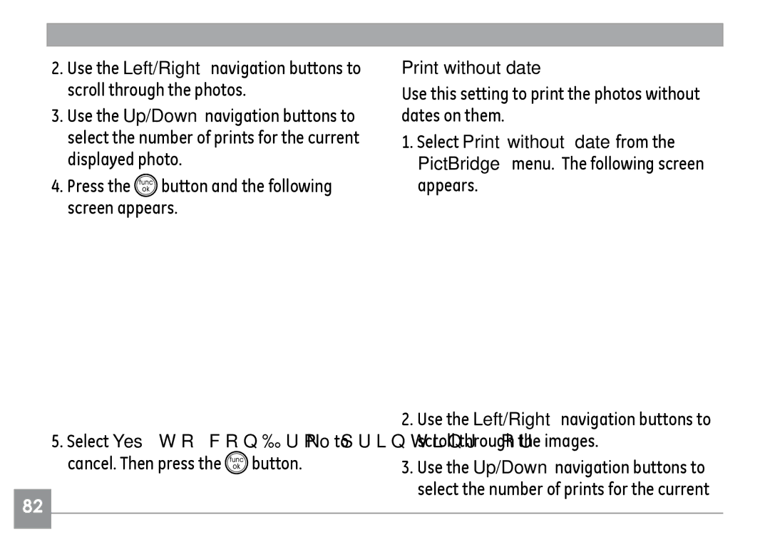 GE E1035, E840S, E1235 user manual Print without date 