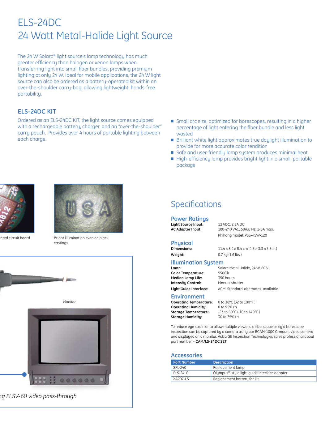 GE ELSV-60 manual ELS-24DC KIT 