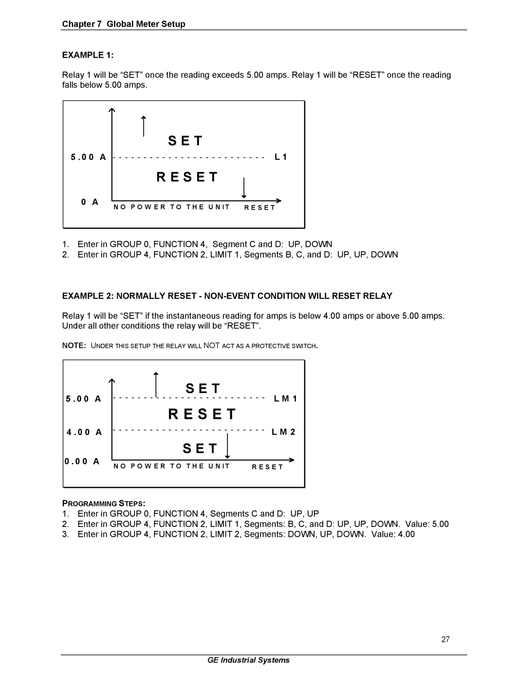 GE EPM 3000P instruction manual S E T 